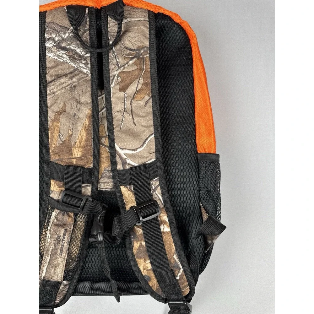 Realtree Camo Backpack Blaze Orange Hunting Day Pack Outdoor Hiking